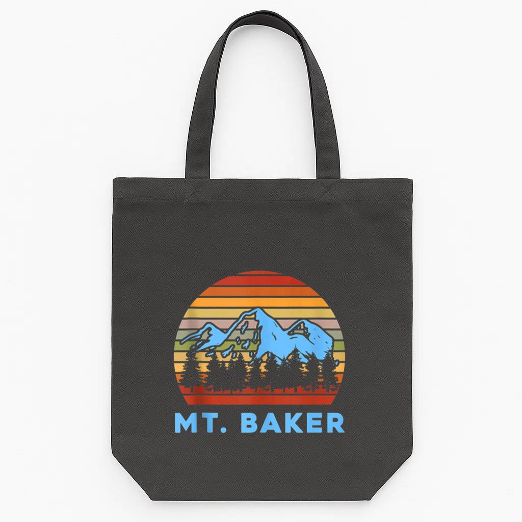 Camping Mt. Baker Hiking Nature Tote Canvas Bag