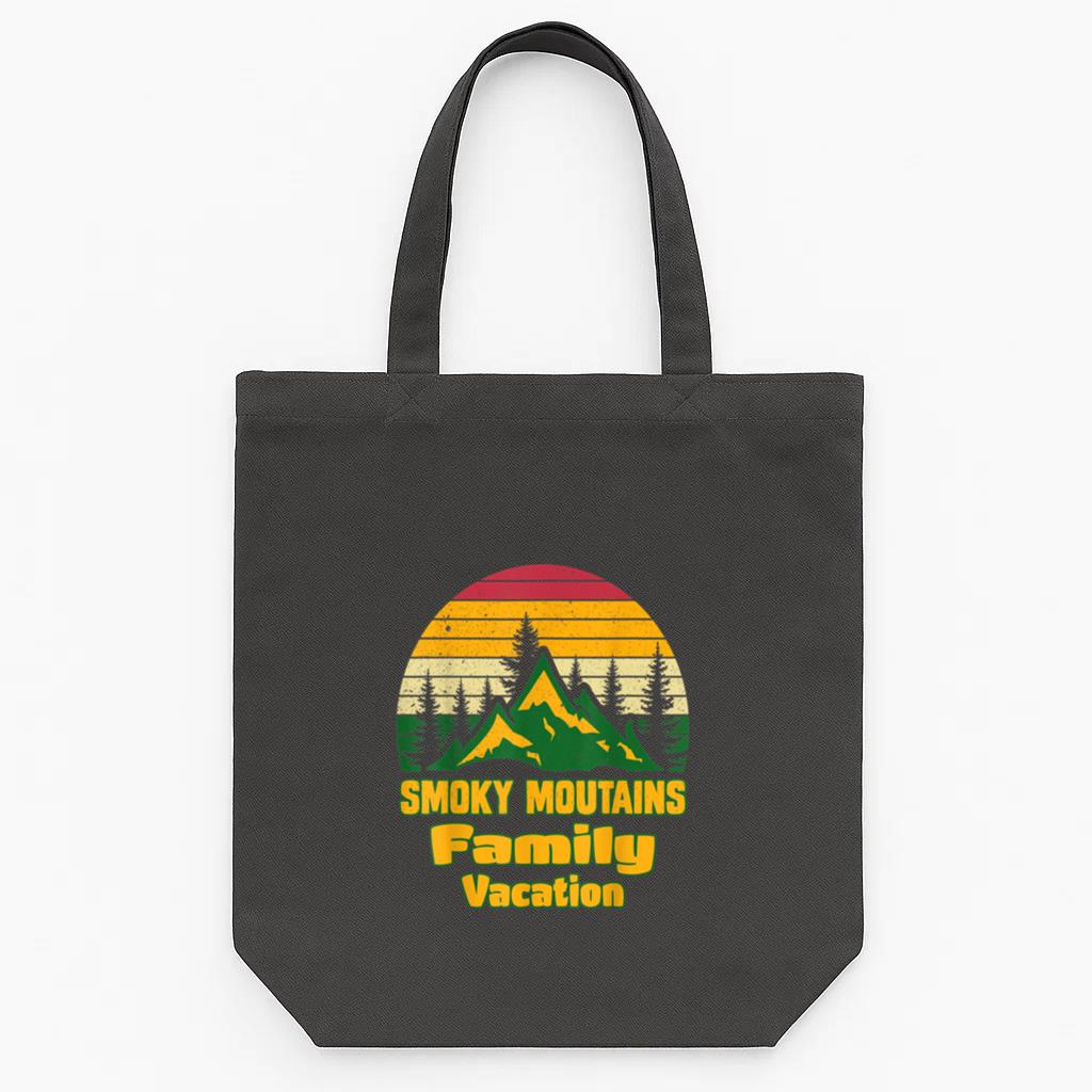 Family Vacation Hiking Camping Tote Canvas Bag