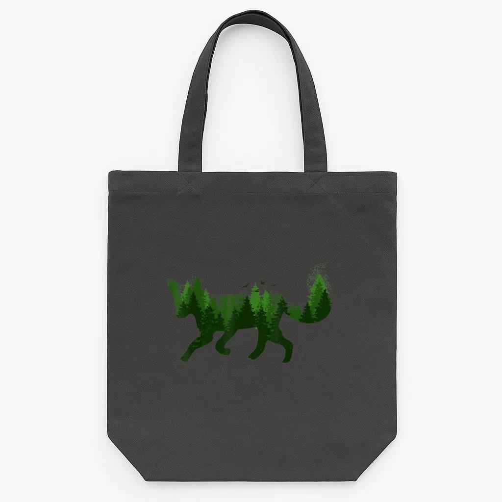 Fox Forest Nature Outdoor Hiking Camping Hunting Tote Canvas Bag