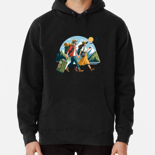 Happy Bright Camping Travelling Hoodie