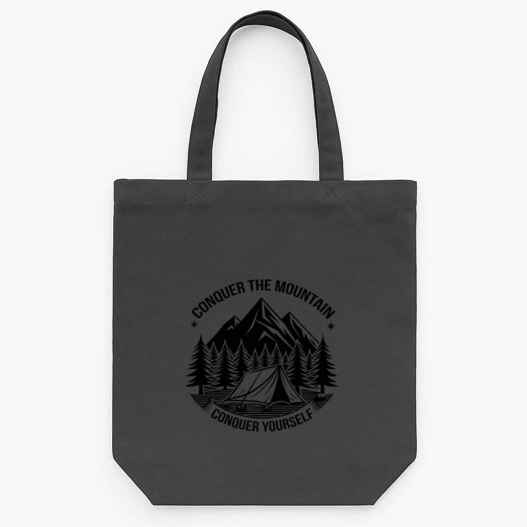 Hiker Hiking Happy Minimal Tote Canvas Bag