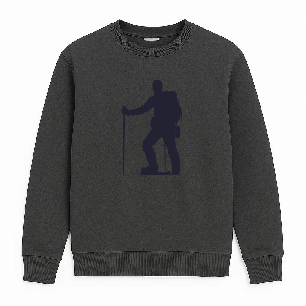 Hiking Man Silhouette Sweatshirt