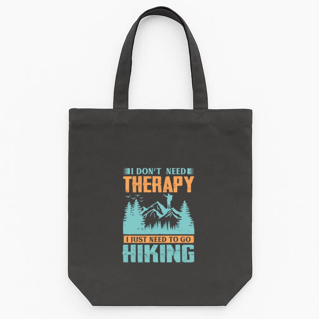 Man Hiking Relaxed Artistic Tote Canvas Bag