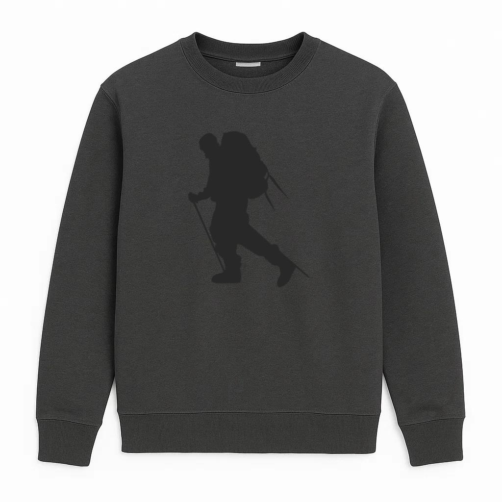 Man Hiking Silhouette Sweatshirt
