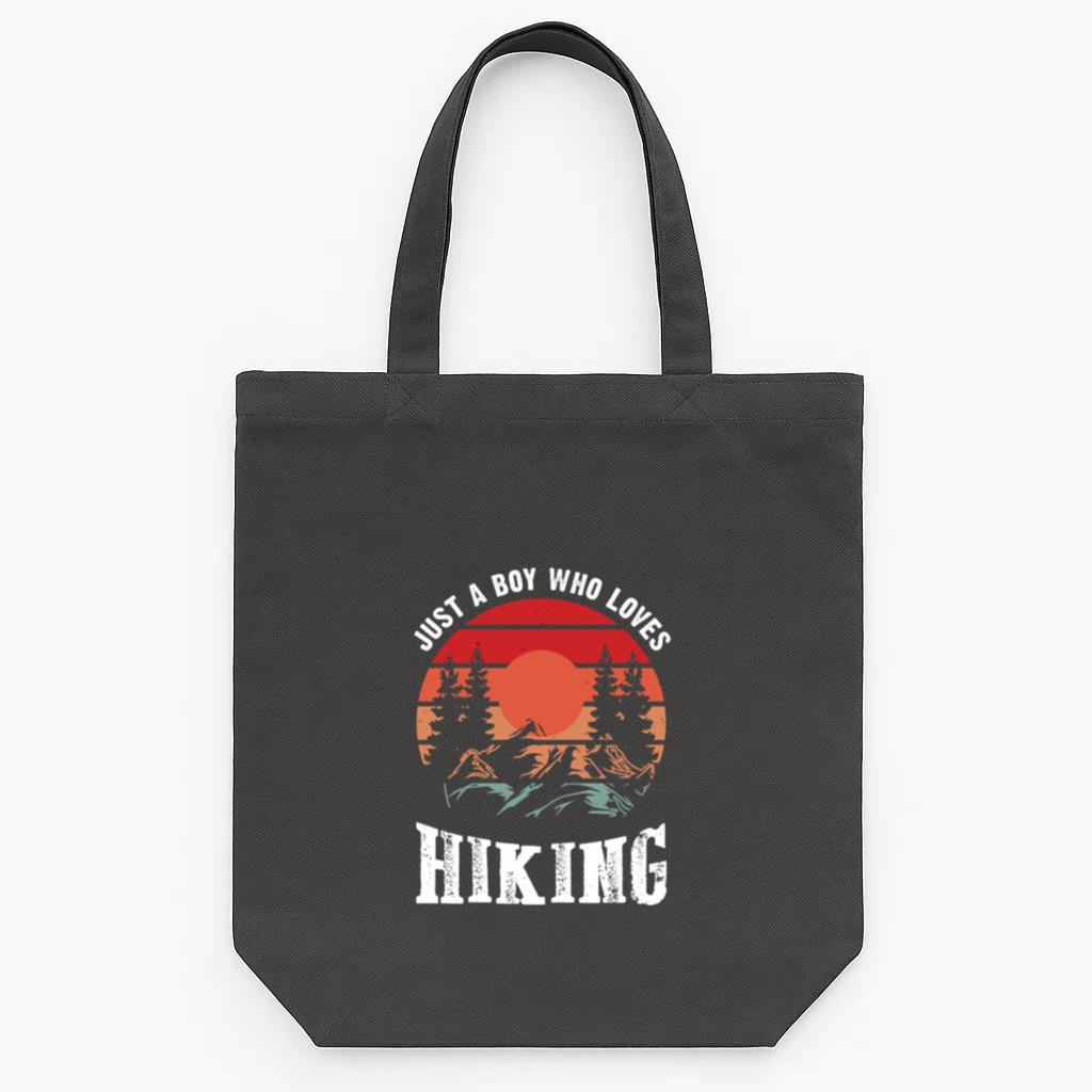 Nature Hiking Energetic Flat Tote Canvas Bag