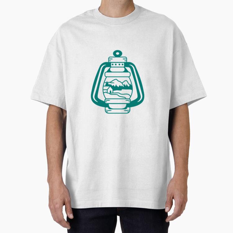 Scenic Lantern With Mountain Landscape T Shirt