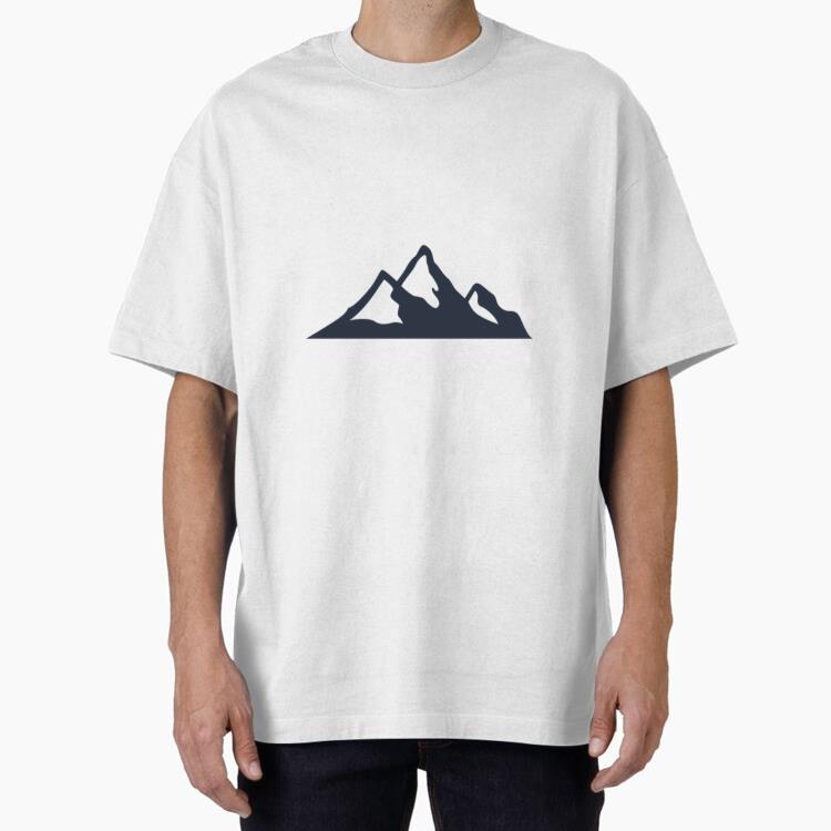 Snow Mountain Climbing Illustration T Shirt