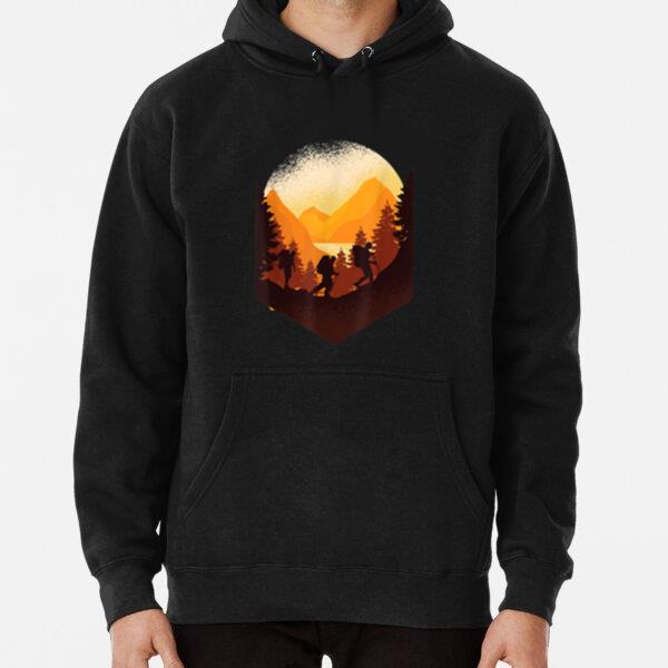 Traveling While Hiking Camping Hoodie