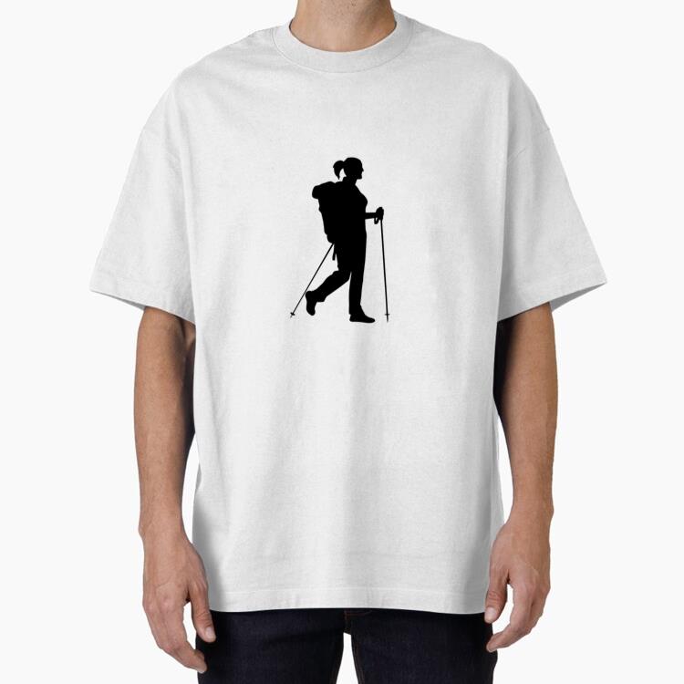 Woman Hiking Silhouette T Shirt